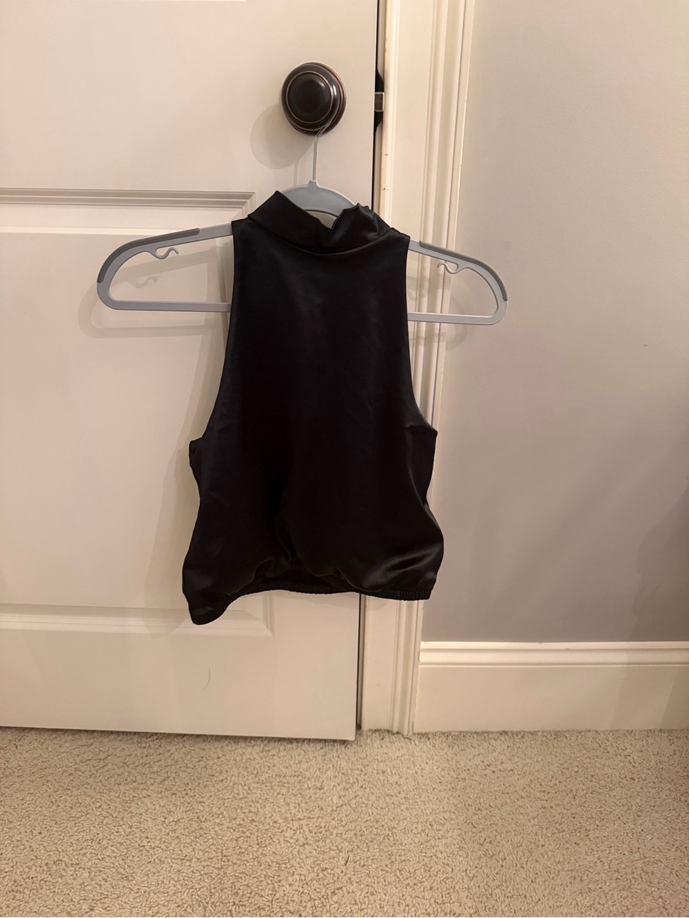 Express Black Sleeveless Mock Neck Tank